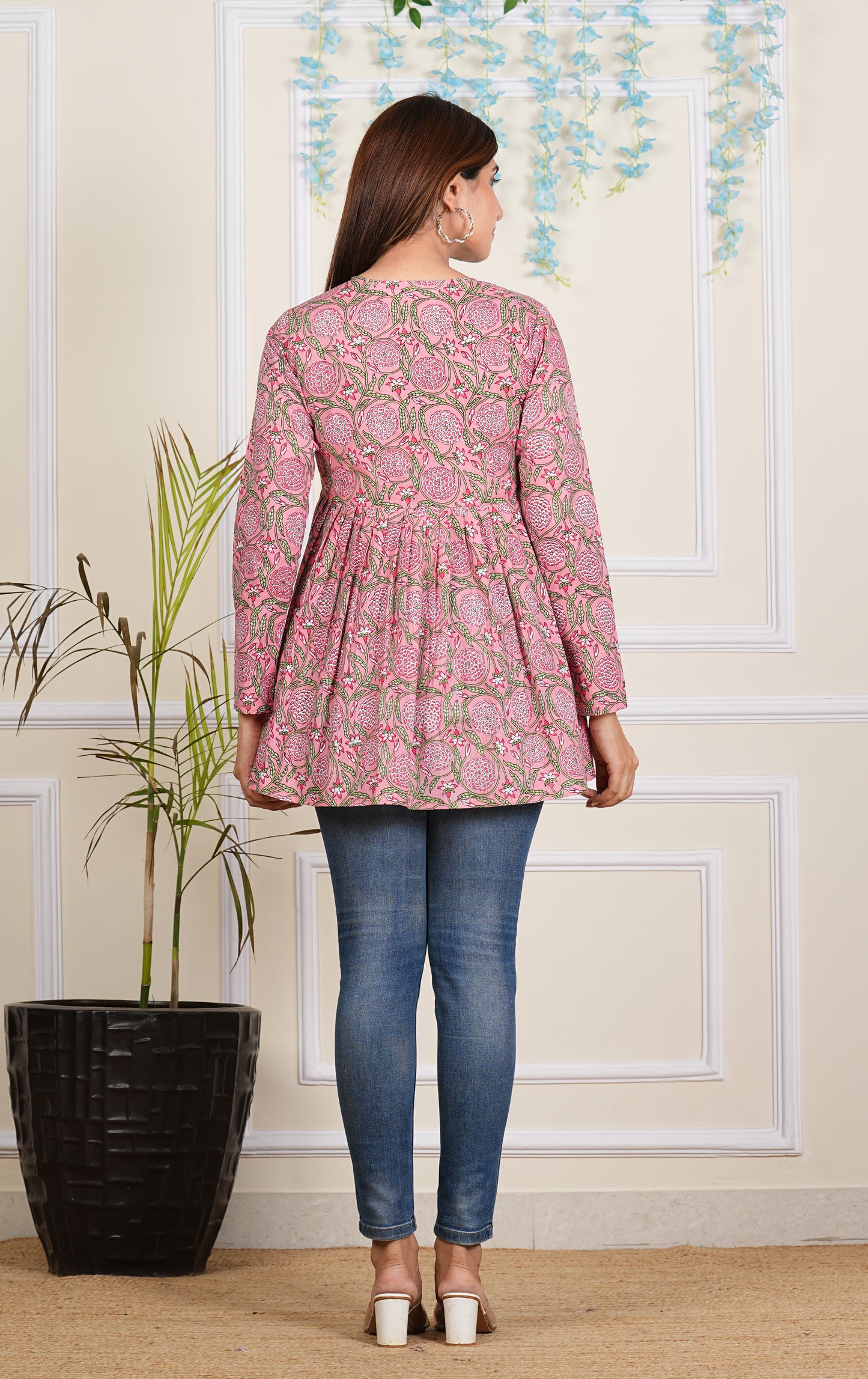 Classic Pink Cotton Tops – Available in Sizes M to 3XL