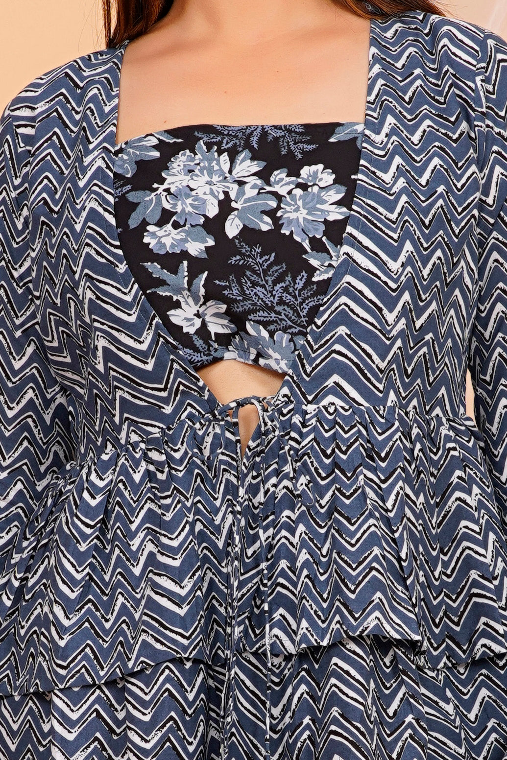 Elegant Printed Cotton Sharara Plazzo Set