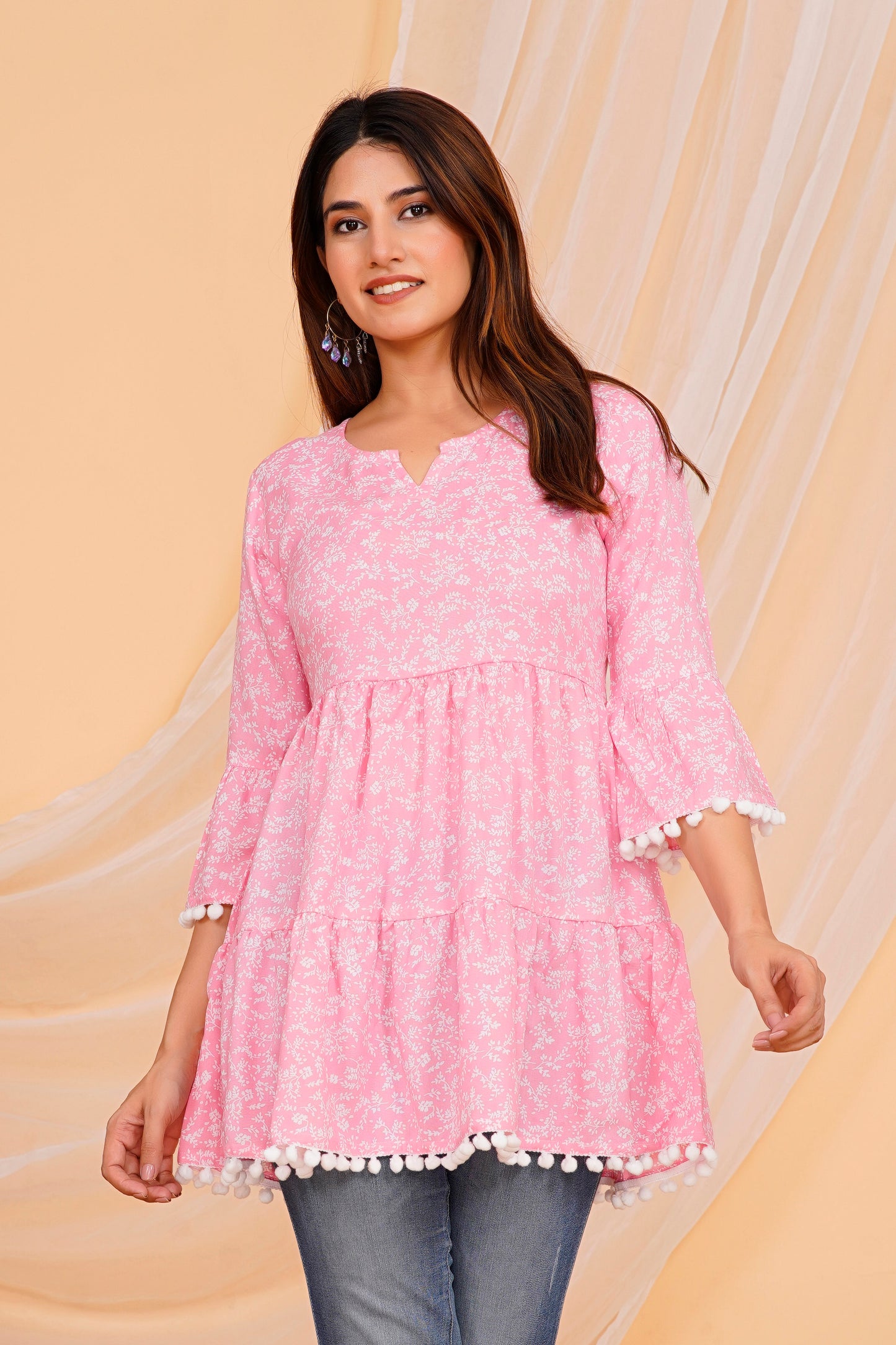 Stylish and Comfortable Rayon Tops - Available in Pink | Sizes S to 3XL