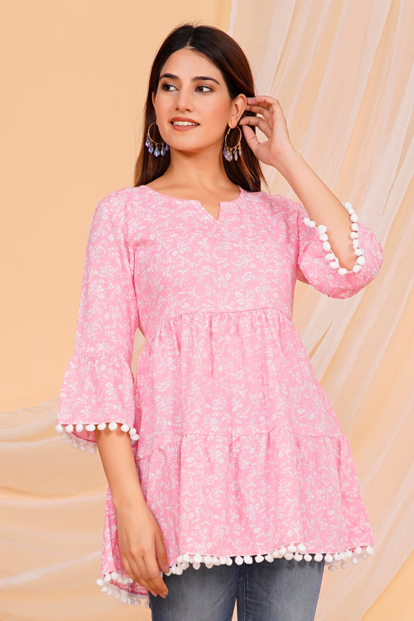 Stylish and Comfortable Rayon Tops - Available in Pink | Sizes S to 3XL